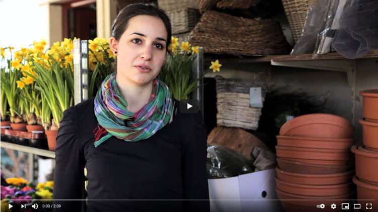Screenshot YoutTube Video Ausbildung Florist